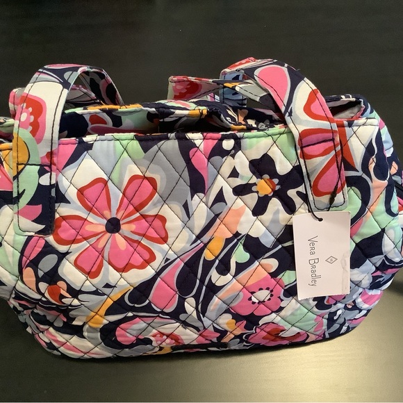 Vera Bradley Matched Set - HandBag & Cosmetic Bag - Mod Paisley  NWT - Picture 2 of 9